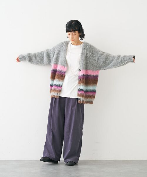 collex / コレックス カーディガン・ボレロ | ヘアリー畦編みカーディガン | 詳細20