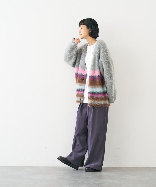 collex / コレックス カーディガン・ボレロ | ヘアリー畦編みカーディガン | 詳細21