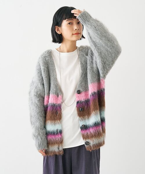 collex / コレックス カーディガン・ボレロ | ヘアリー畦編みカーディガン | 詳細22