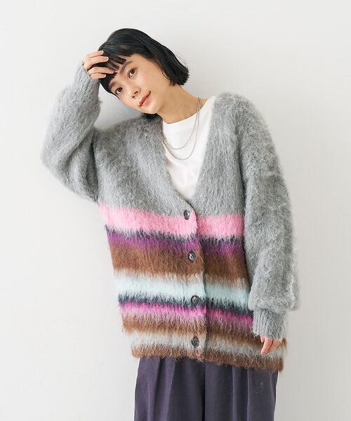 collex / コレックス カーディガン・ボレロ | ヘアリー畦編みカーディガン | 詳細23