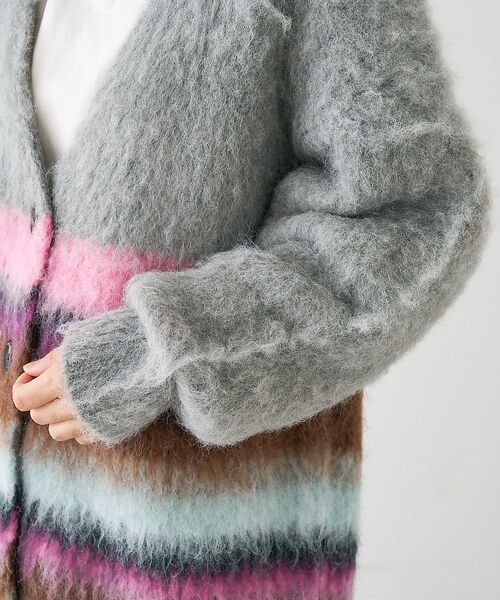 collex / コレックス カーディガン・ボレロ | ヘアリー畦編みカーディガン | 詳細26