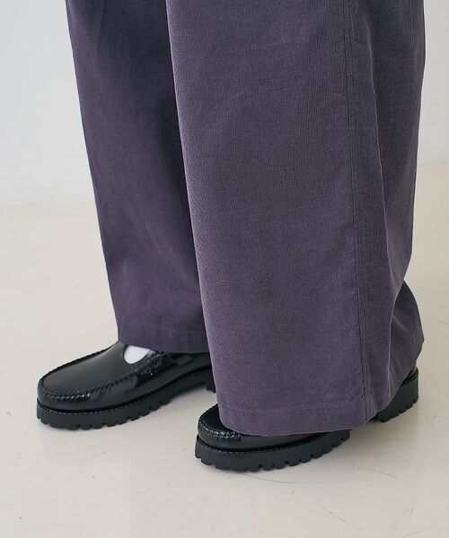 collex / コレックス パンツ | コーデュロイWタックワイドパンツ | 詳細15