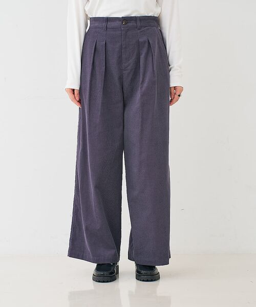 collex / コレックス パンツ | コーデュロイWタックワイドパンツ | 詳細8
