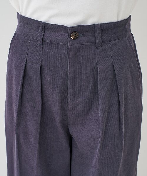 collex / コレックス パンツ | コーデュロイWタックワイドパンツ | 詳細11