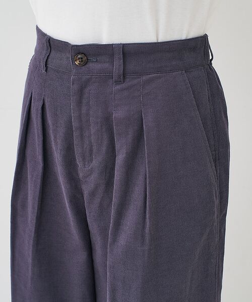 collex / コレックス パンツ | コーデュロイWタックワイドパンツ | 詳細12