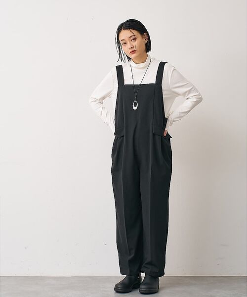 collex / コレックス サロペット・オールインワン | カットサロペット（ブラック）