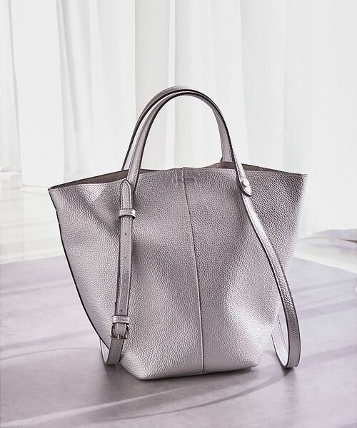 collex / コレックス トートバッグ | ダブルハンドル　バケットトートバッグ（シルバー）