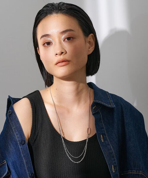 collex / コレックス ネックレス・ペンダント・チョーカー | 【dignif】【金属アレルギー対応】ミックスチェーンポイントネックレス | 詳細1