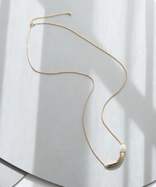 collex / コレックス ネックレス・ペンダント・チョーカー | 【dignif】【金属アレルギー対応】パール&モチーフトップネックレス（ゴールド）