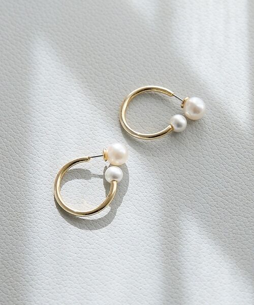 collex / コレックス ピアス・イヤリング | 【dignif】【金属アレルギー対応】ツインパールピアス（ゴールド）