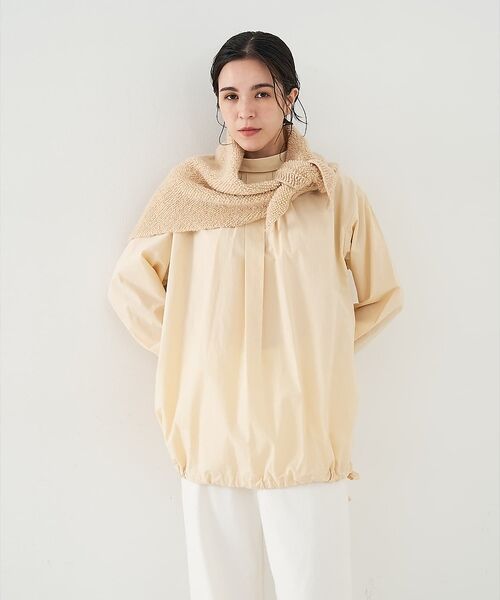 collex / コレックス マフラー・ショール・スヌード・ストール | トライアングルニットストール（アイボリー）