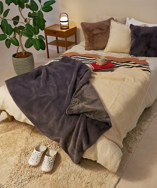 collex / コレックス インテリア・インテリア雑貨 | エコファーブランケット 100×140㎝（グレー）