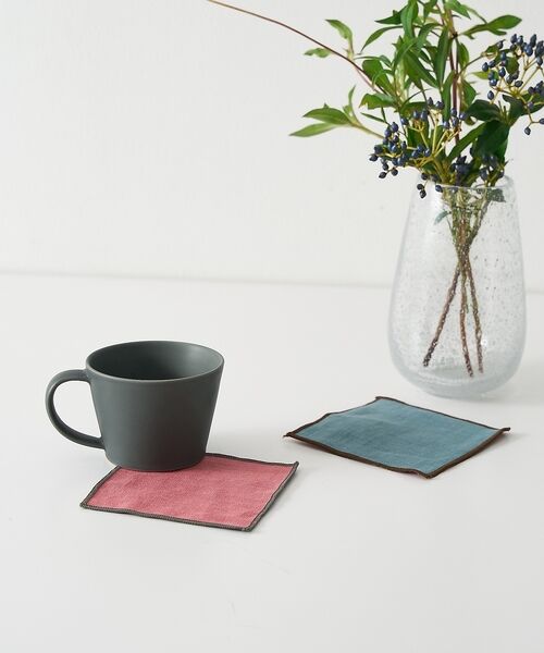 collex / コレックス キッチンツール | 【新色】麻 リネンコースター 正方形 10×10cm | 詳細1