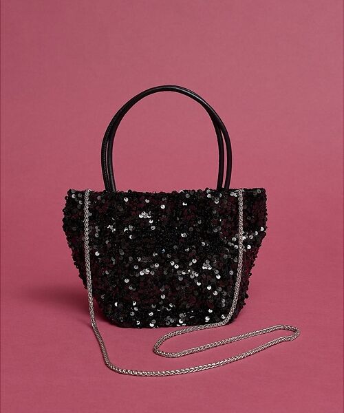 collex / コレックス ショルダーバッグ | 【WEB限定】スパンコール2WAYミニトートバッグ（ブラック）