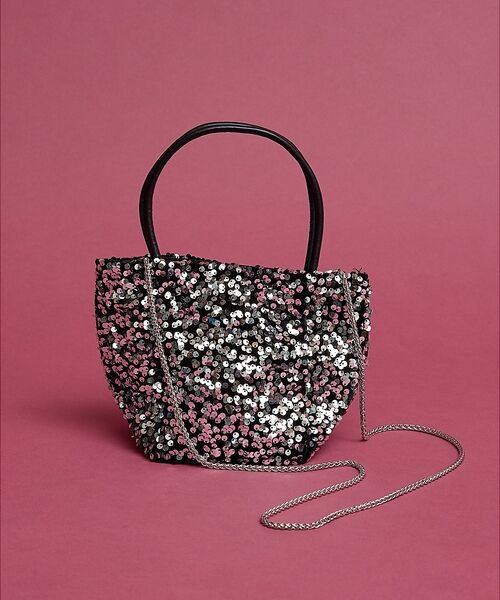 collex / コレックス ショルダーバッグ | 【WEB限定】スパンコール2WAYミニトートバッグ（シルバー）