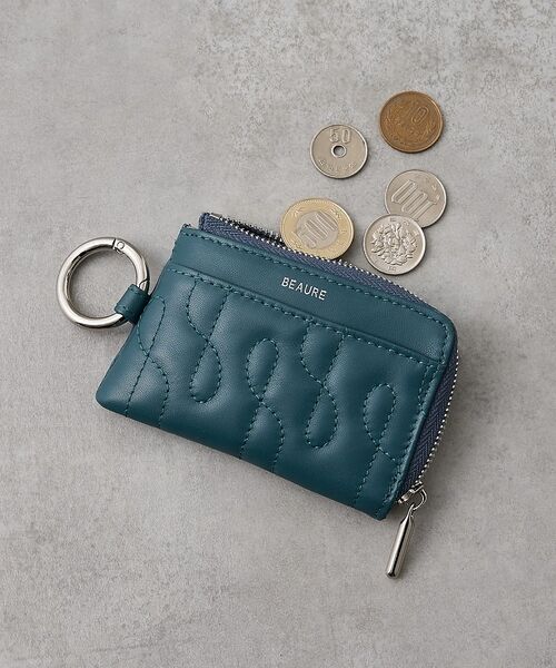 collex / コレックス 財布・コインケース・マネークリップ | 【WEB限定】【Beau're/ヴュレ】キルティング レザーフラグメントケース（ダークグリーン）
