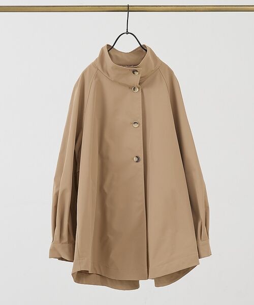 collex / コレックス ブルゾン | ハイネックフレアーコート（キャメル）