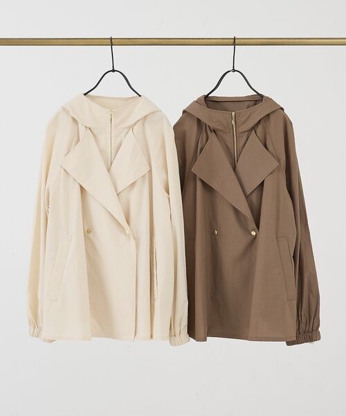 collex / コレックス ブルゾン | レイヤード風ジップアップコート | 詳細13