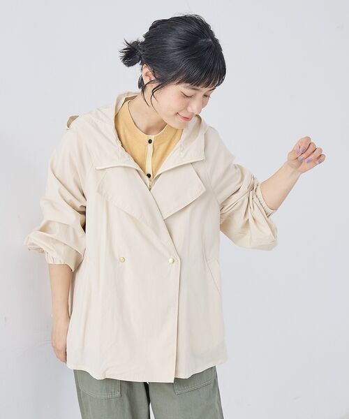 collex / コレックス ブルゾン | レイヤード風ジップアップコート | 詳細9