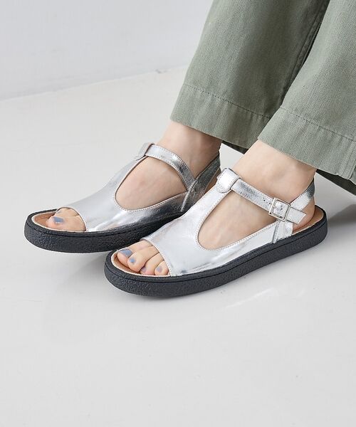 collex / コレックス サンダル | 【MOHI/モヒ】Tストラップサンダル（シルバー）