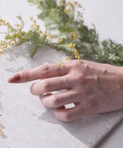 collex / コレックス リング | 【HARIO Lampwork Factory】リング ひとふさのミモザ | 詳細2