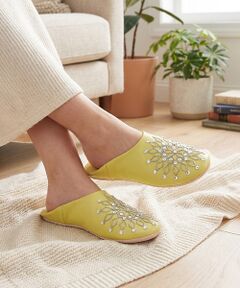 collex / コレックス BOOK | ビーズバブーシュ 羊革 モロッコ製 スリッパ ルームシューズ 室内履き