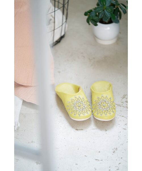 collex / コレックス BOOK | ビーズバブーシュ 羊革 モロッコ製 スリッパ ルームシューズ 室内履き | 詳細1