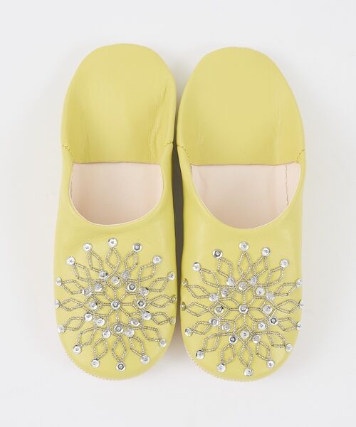 collex / コレックス BOOK | ビーズバブーシュ 羊革 モロッコ製 スリッパ ルームシューズ 室内履き | 詳細2