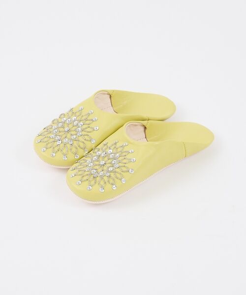 collex / コレックス BOOK | ビーズバブーシュ 羊革 モロッコ製 スリッパ ルームシューズ 室内履き | 詳細3