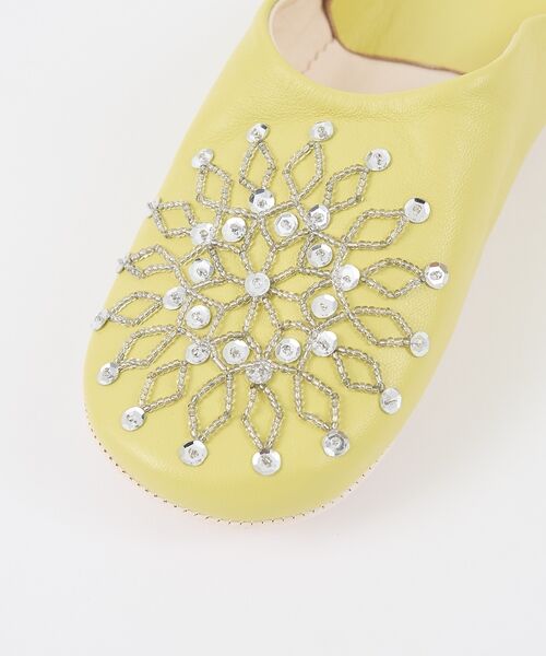 collex / コレックス BOOK | ビーズバブーシュ 羊革 モロッコ製 スリッパ ルームシューズ 室内履き | 詳細4