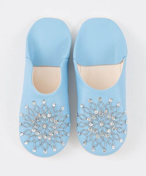 collex / コレックス BOOK | ビーズバブーシュ 羊革 モロッコ製 スリッパ ルームシューズ 室内履き | 詳細8