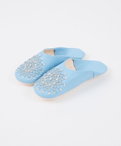 collex / コレックス BOOK | ビーズバブーシュ 羊革 モロッコ製 スリッパ ルームシューズ 室内履き | 詳細9