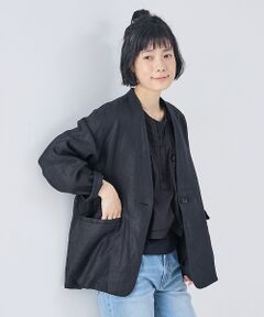 collex / コレックス ノーカラージャケット | 麻ノーカラージャケット