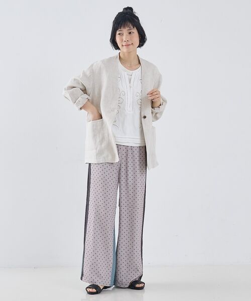 collex / コレックス ノーカラージャケット | 麻ノーカラージャケット | 詳細11