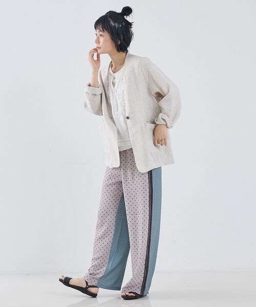 collex / コレックス ノーカラージャケット | 麻ノーカラージャケット | 詳細12