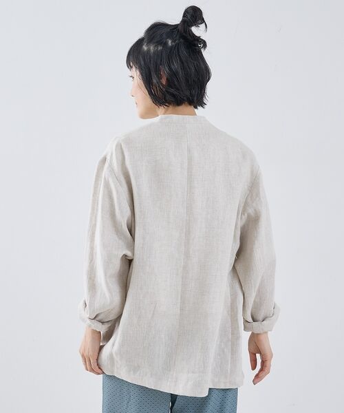 collex / コレックス ノーカラージャケット | 麻ノーカラージャケット | 詳細7