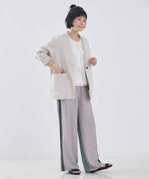 collex / コレックス ノーカラージャケット | 麻ノーカラージャケット | 詳細9