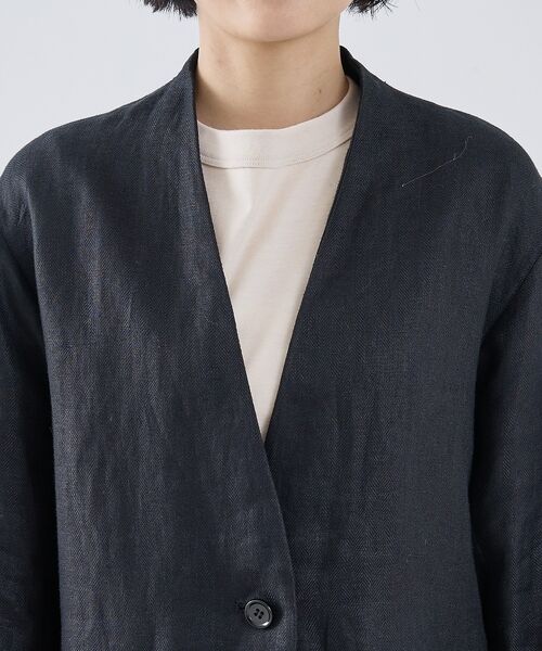 collex / コレックス ノーカラージャケット | 麻ノーカラージャケット | 詳細29