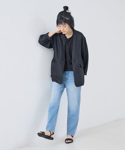 collex / コレックス ノーカラージャケット | 麻ノーカラージャケット | 詳細24