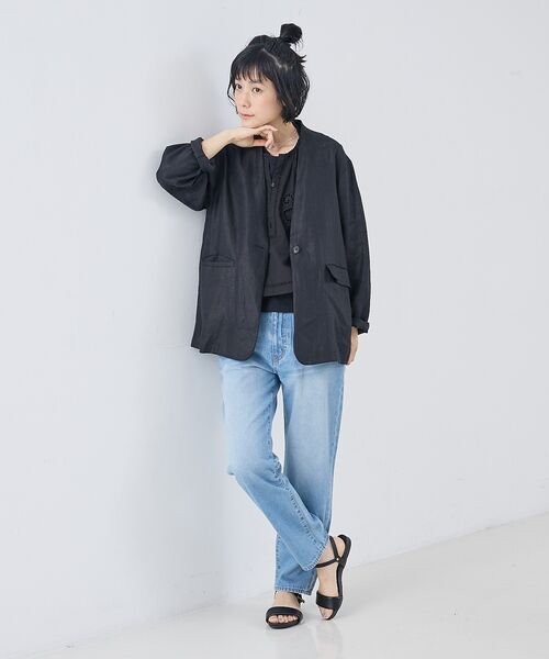 collex / コレックス ノーカラージャケット | 麻ノーカラージャケット | 詳細25
