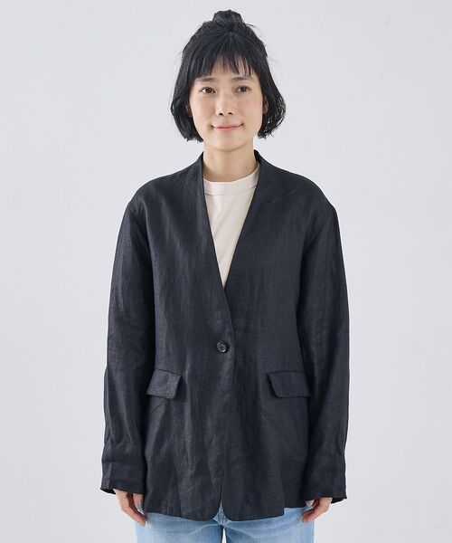 collex / コレックス ノーカラージャケット | 麻ノーカラージャケット | 詳細26