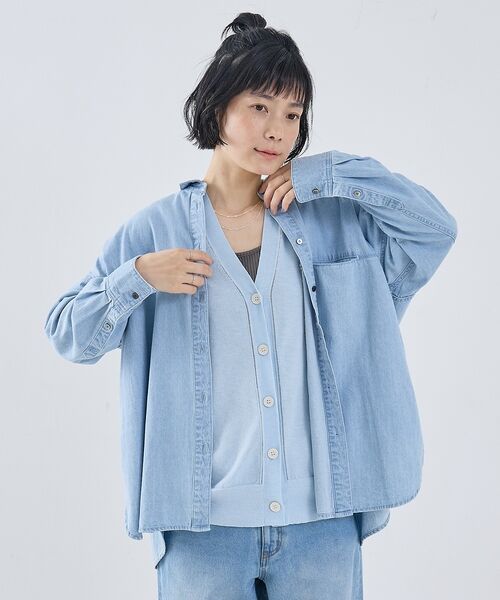 collex / コレックス シャツ・ブラウス | ライトオンスデニムシャツ | 詳細12