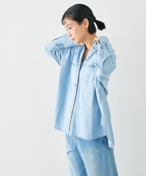 collex / コレックス シャツ・ブラウス | ライトオンスデニムシャツ | 詳細16