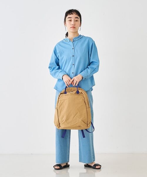 collex / コレックス シャツ・ブラウス | ライトデニムフリルネックシャツ【予約】 | 詳細5