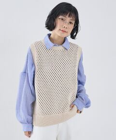 collex / コレックス ベスト | メッシュ柄ベスト