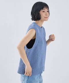 collex / コレックス ベスト | メッシュ柄ベスト