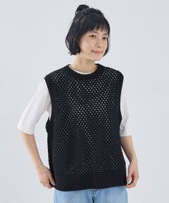 collex / コレックス ベスト | メッシュ柄ベスト