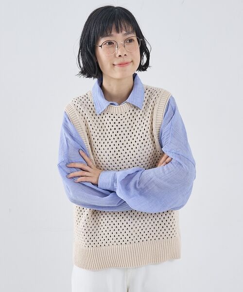 collex / コレックス ベスト | メッシュ柄ベスト | 詳細10