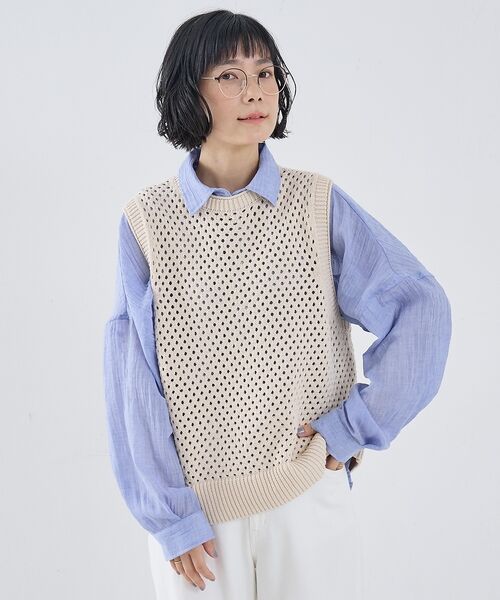 collex / コレックス ベスト | メッシュ柄ベスト | 詳細6