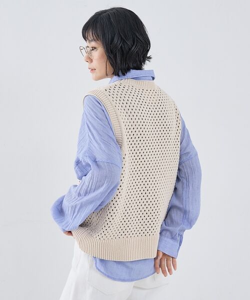 collex / コレックス ベスト | メッシュ柄ベスト | 詳細8